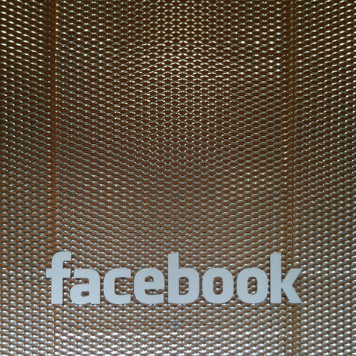 Sign in lobby of Facebook datacenter.