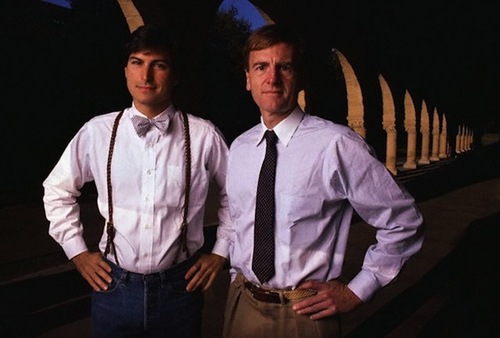 Steve Jobs and John Sculley